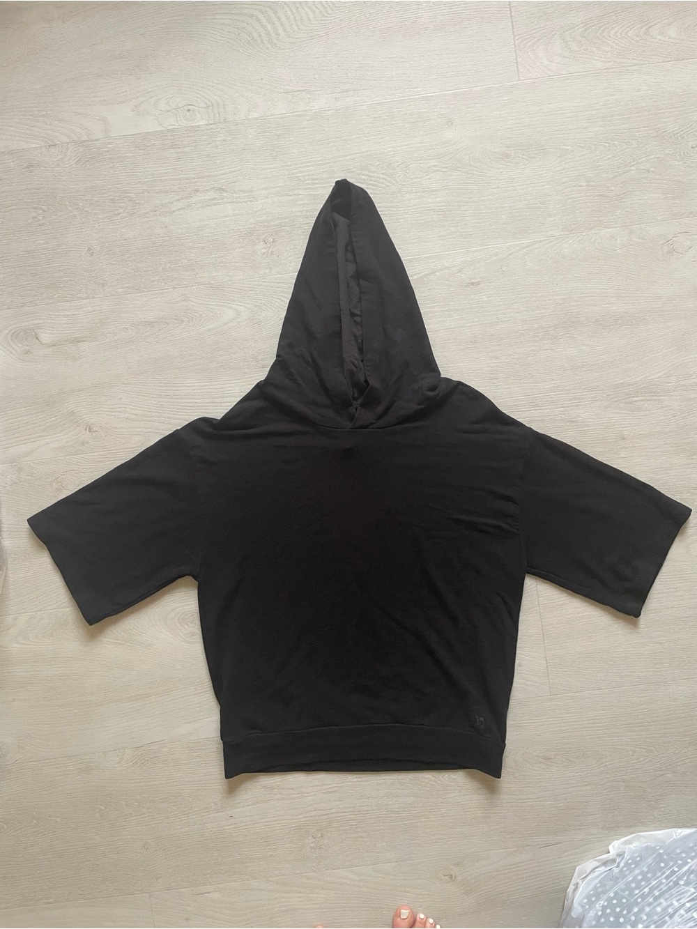Joe's Jeans Black Short-Sleeve Hoodie